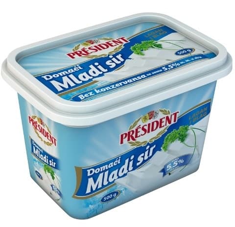 Sir domaci mladi President 500g-slika