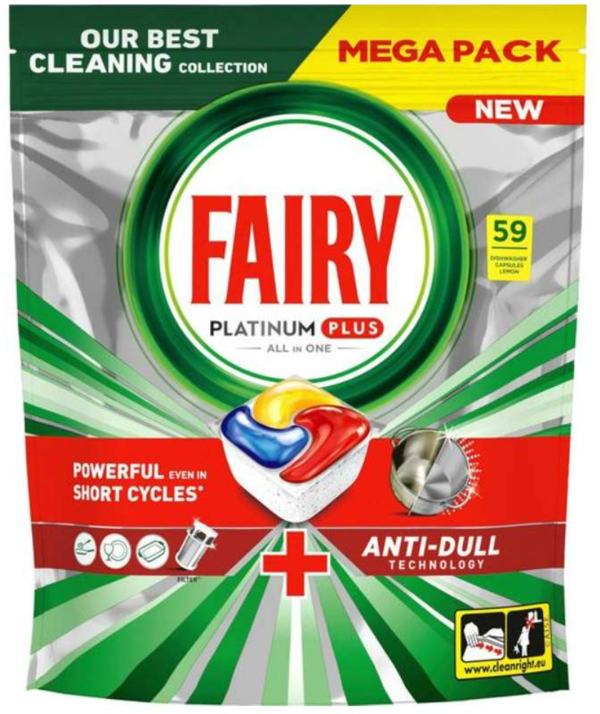 Tablete za sud.Fairy Platinum+59kom-slika