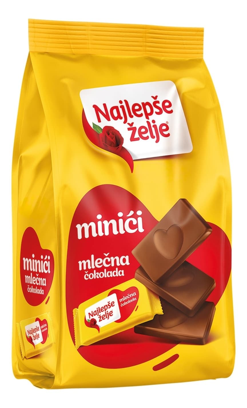 Cokolada mlecna mini Najlepse zelje 5g/1-slika