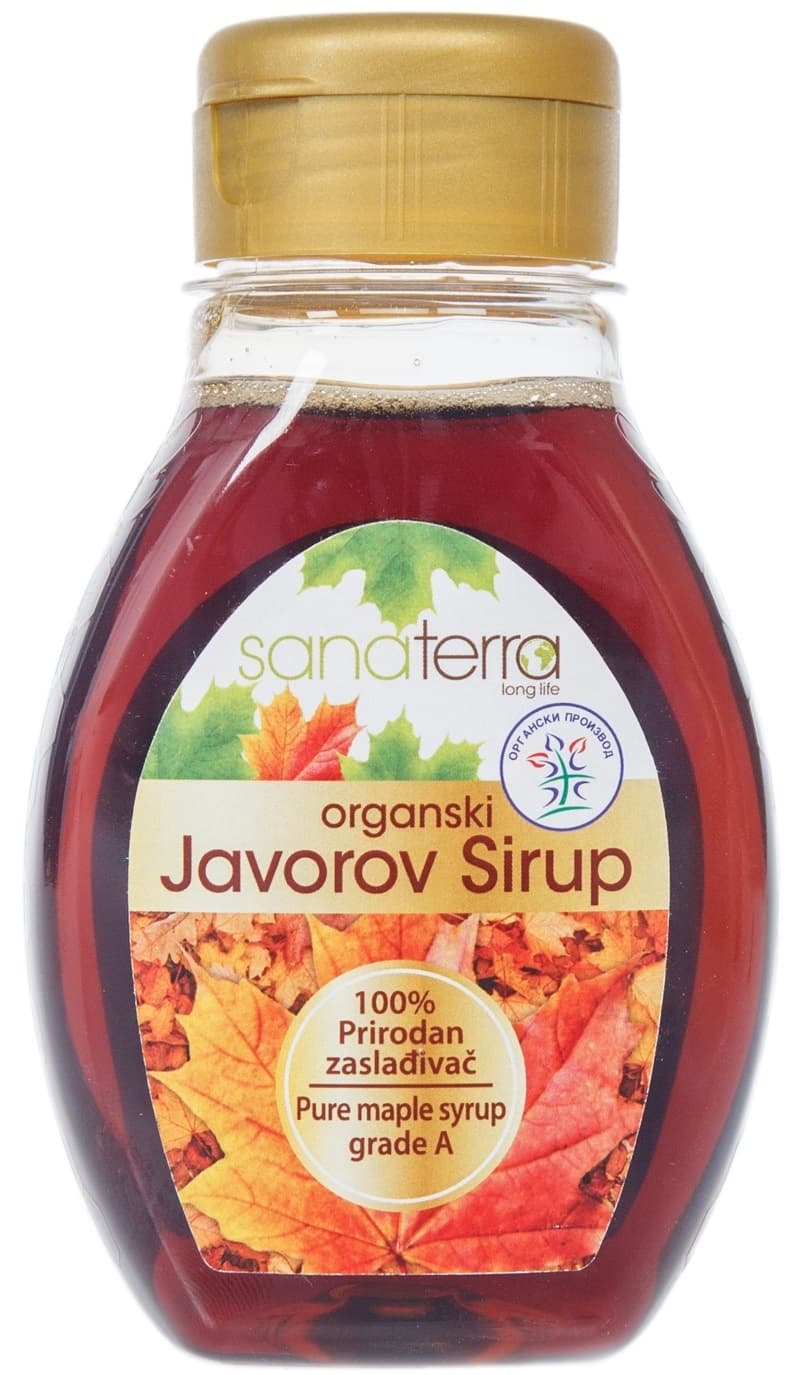 SIRUP JAVOROV ORGANSKI 250GR SANATERRA-slika