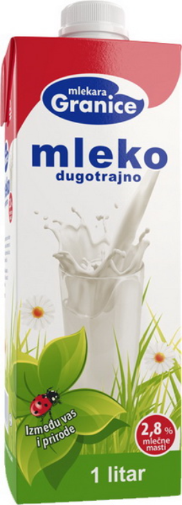 Mleko sterilizovano 2.8% Granice 1L-slika