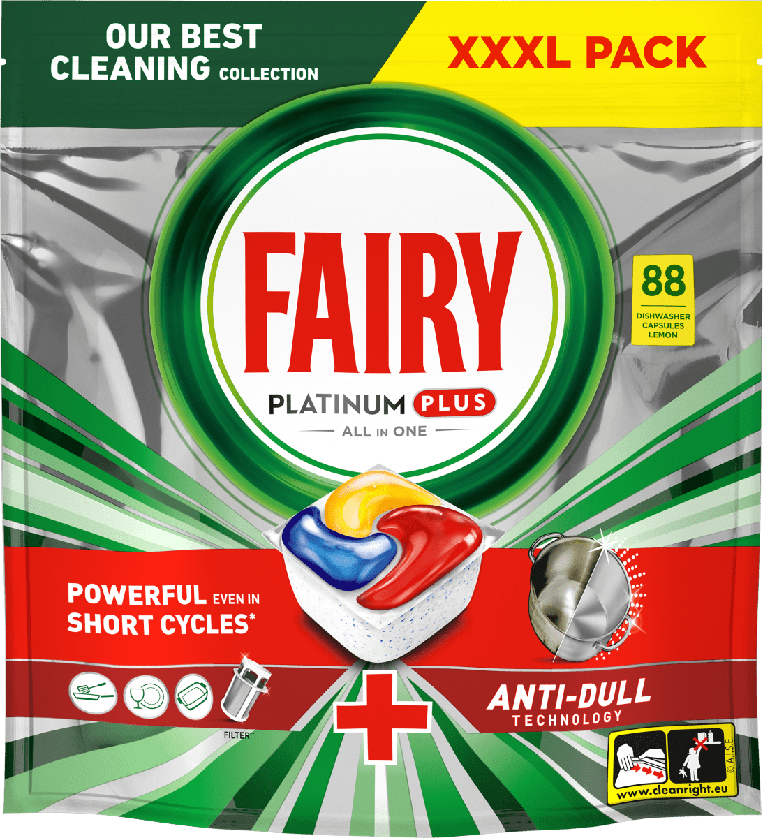 Tablete za sud.Fairy Platinum+88kom-slika