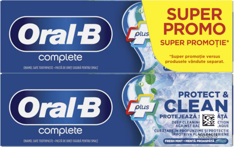 Pasta Compl.Protect&Clean Oral B 2x75ml-slika