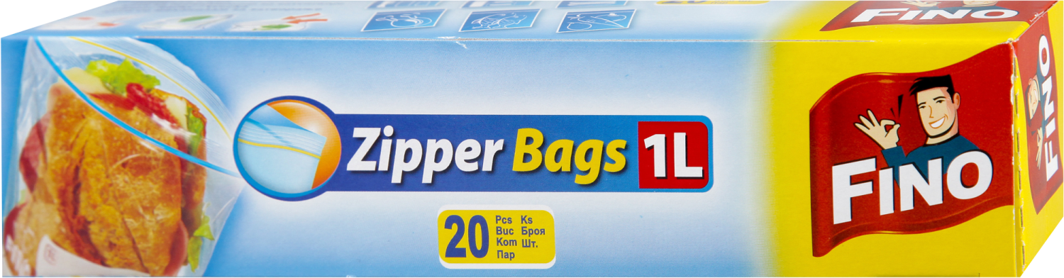 KESE ZA ZAMRZIVAČ ZIPPER 1L 20KOM FINO-slika