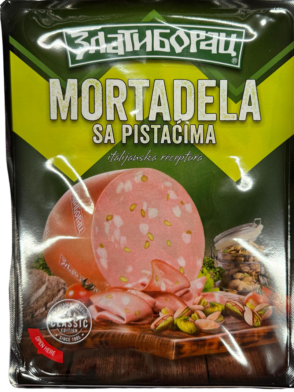 Mortadela sa pistacima Zlatiborac 125g-slika