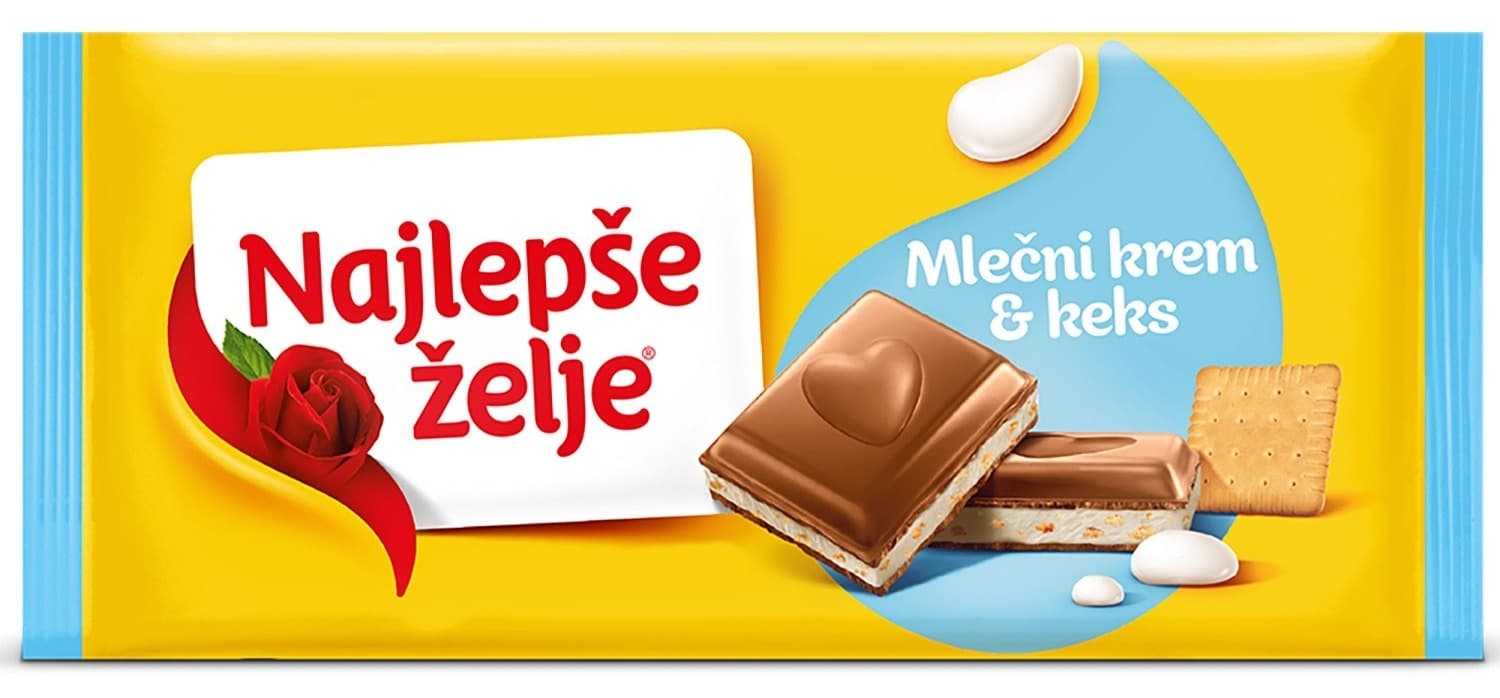 NAJLEPŠE ŽELJE MLEČNI KREM 100G-slika