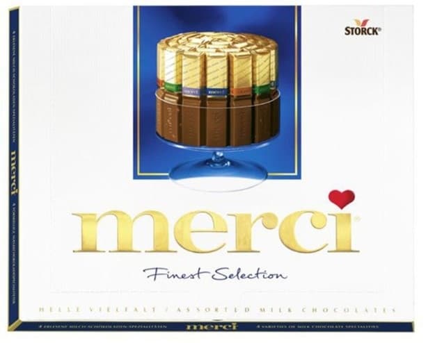 Bombonjera mlecna Merci 250g-slika