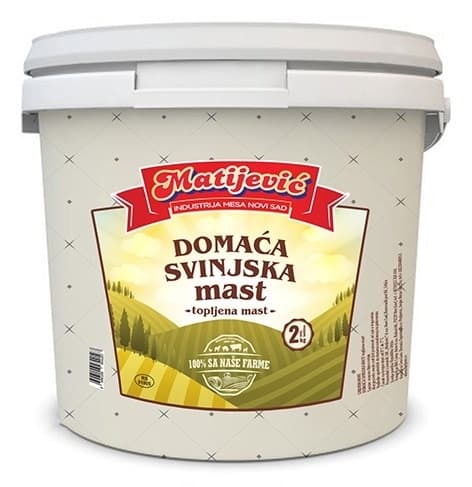 MATIJEVIĆ domaća svinjska mast kantica 2kg-slika