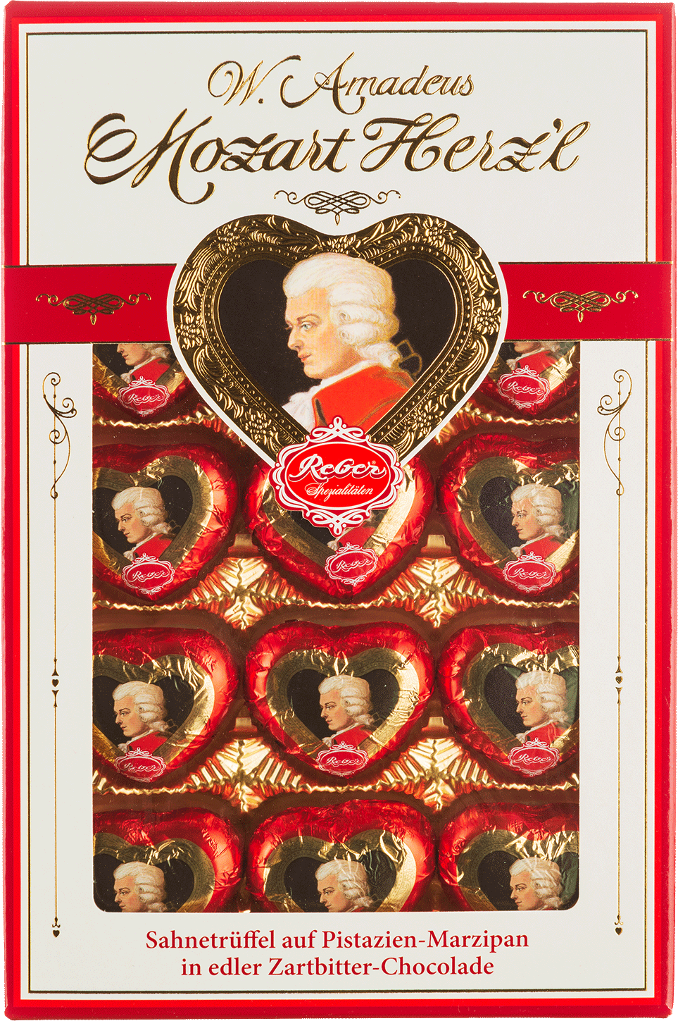 Bombonjera Mozart srce15kom 150g-slika