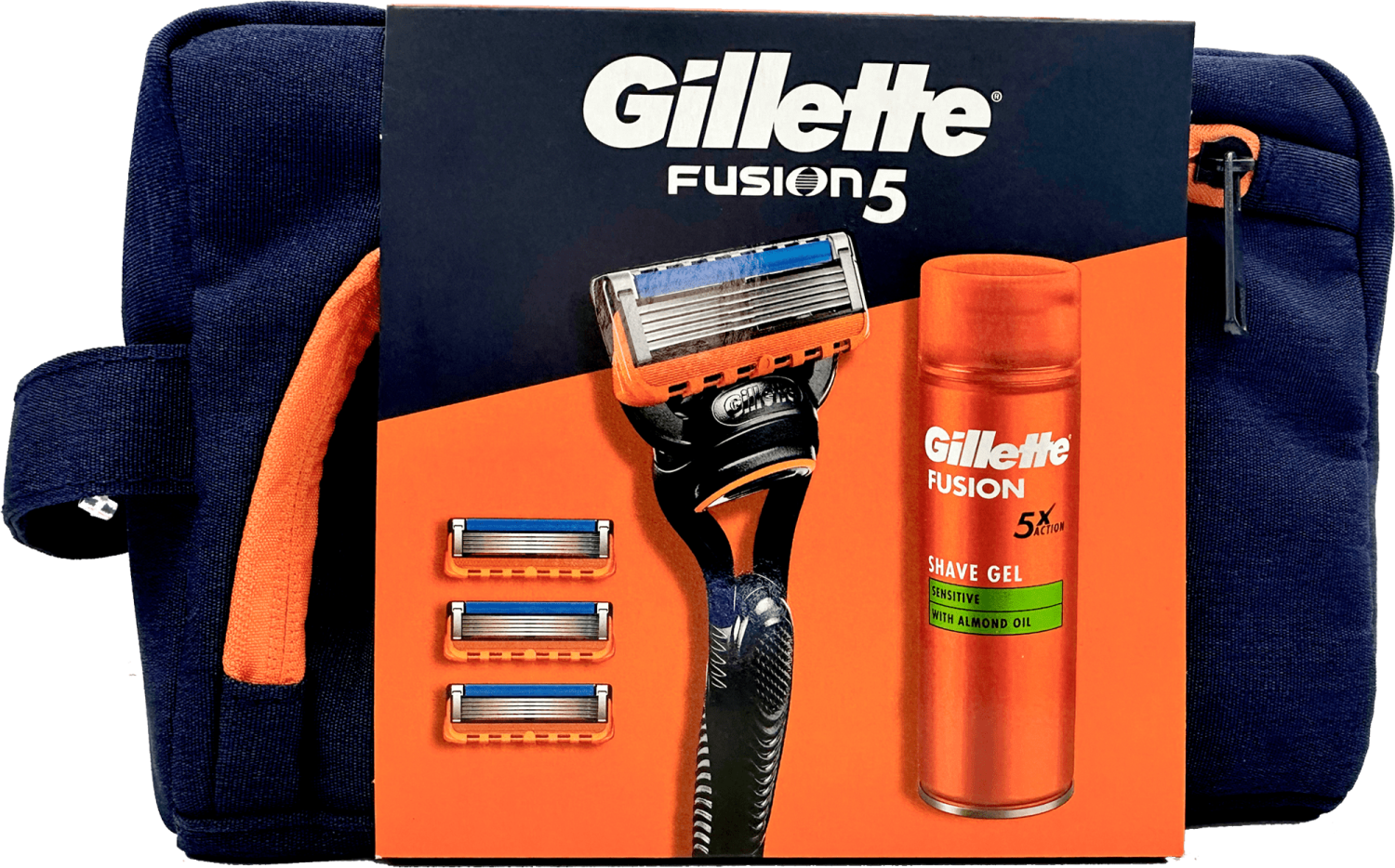 GILLETTE set Fusion 5 (brijač i pena za brijanje)-slika