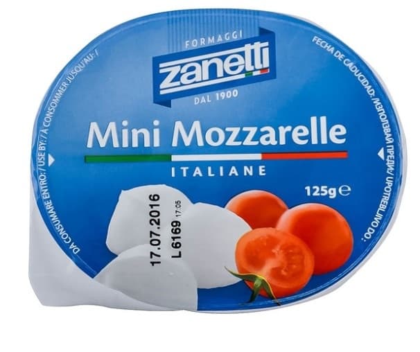 SIR MOZZARELA MINI 125G ZANETTI-slika