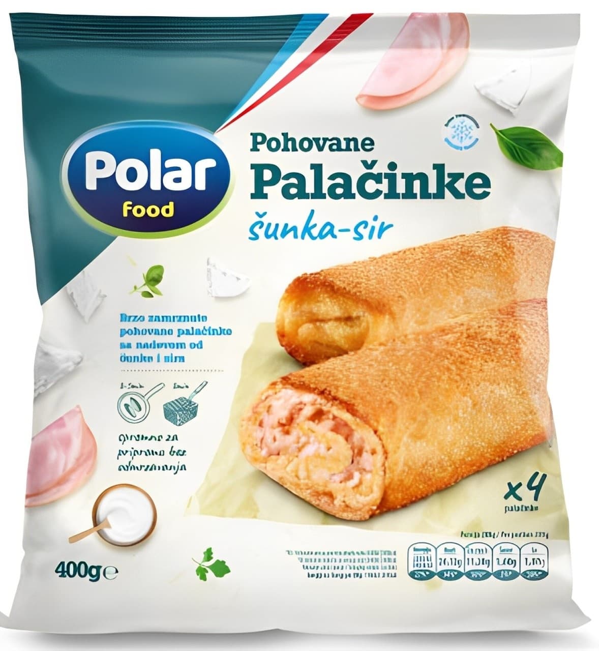 Pohovane palacinke sunka sir 400g-slika