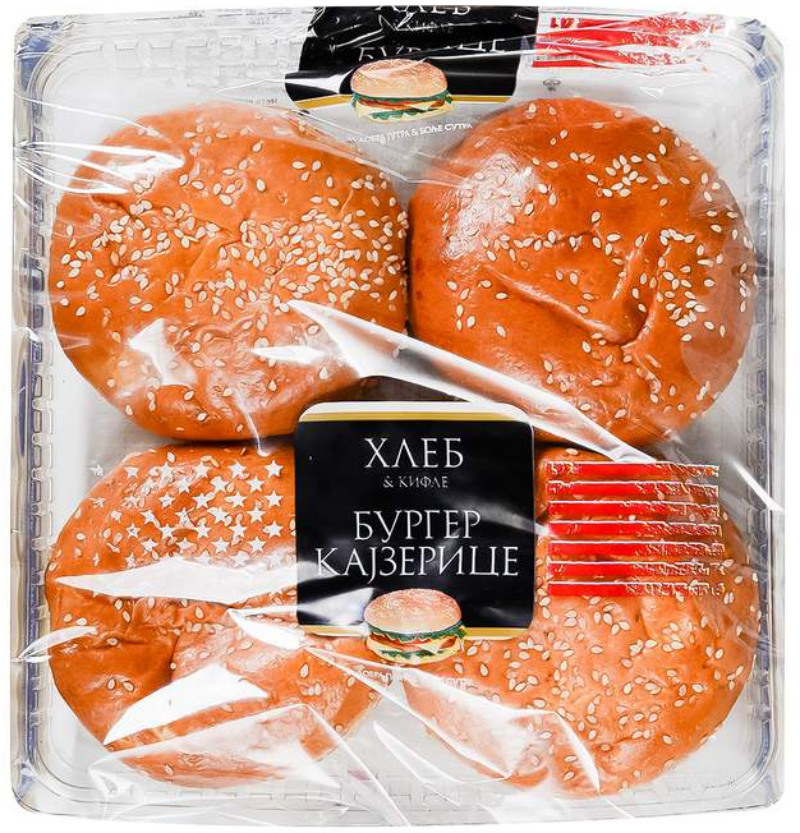 KAJZERICA BURGER 4X80G HLEB&KIFLE-slika