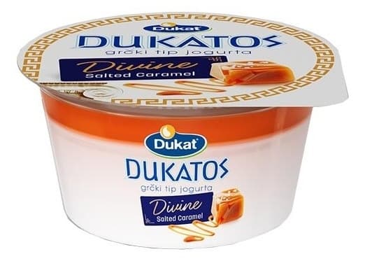 Jogurt Divine slana karamela Dukatos150g-slika