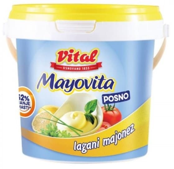 Majonez VITAL Mayovita light kantica 900g-slika
