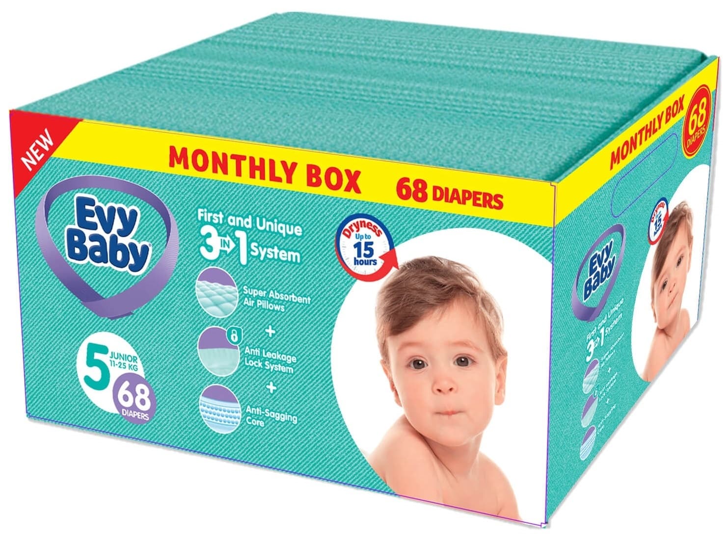 Pelene Evybaby box 3u1 5 junior 11-25kg-slika