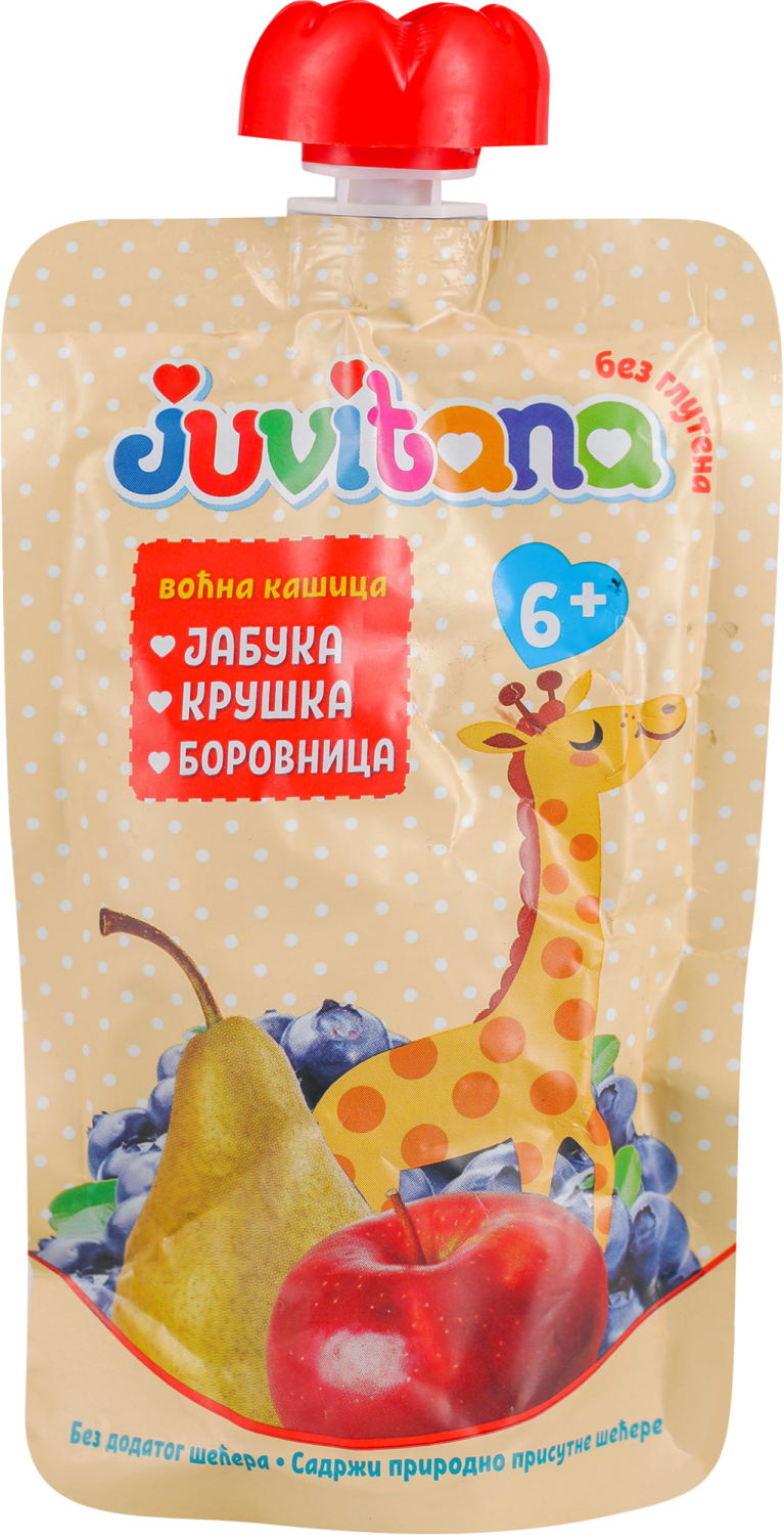 Jab.kruska borovnica Juvitana 100g pouch-slika