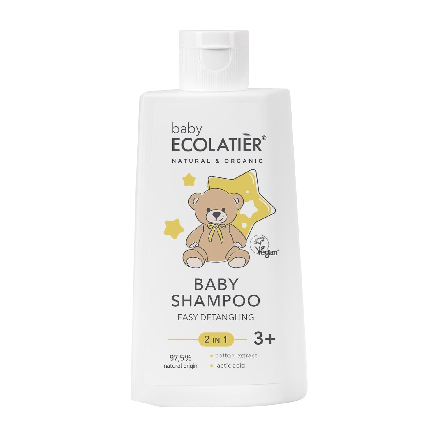 ŠAMPON BABY 2-IN-1 LAKO RASČEŠLJAVANJE 3+ 250 ML ECOLATIER-slika