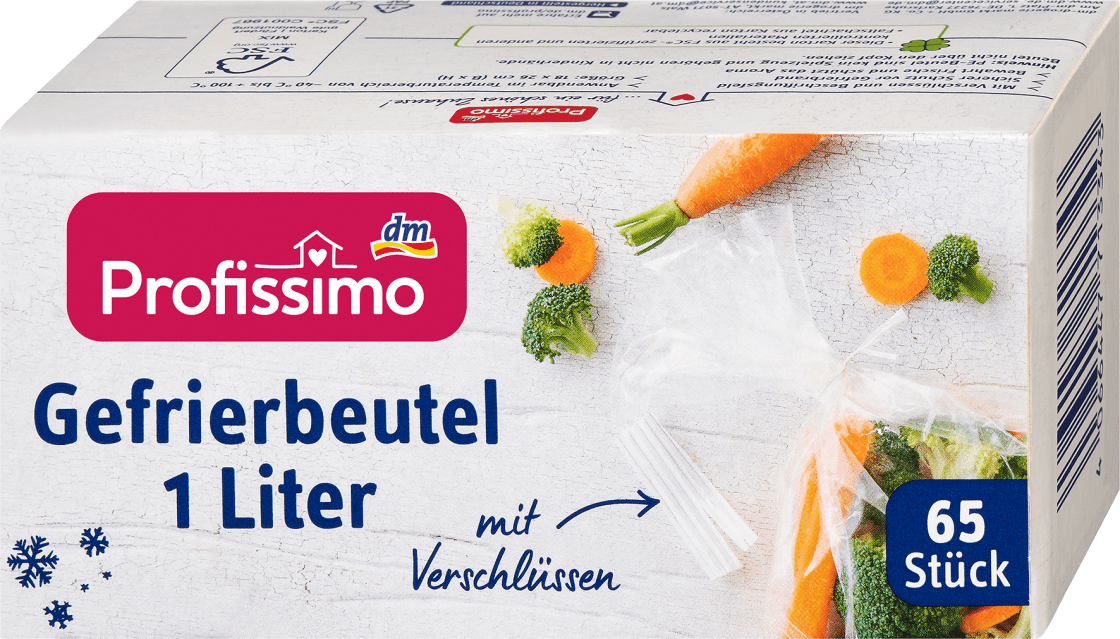 PROFISSIMO kese za zamrzivač 1l 65kom-slika