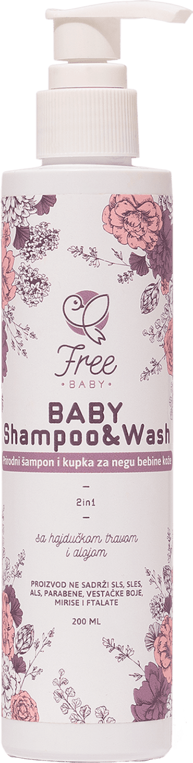 Šampon i kupka 2u1 FREE BABY 200ml-slika