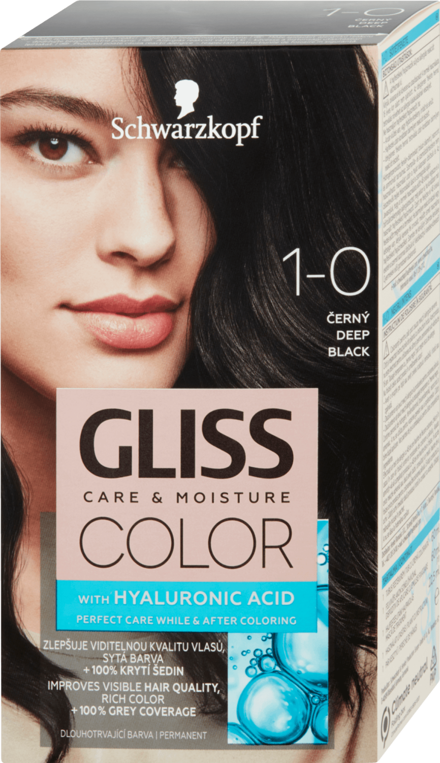 GLISS Care & Moisture farba za kosu 1.0 intenzivno crna-slika