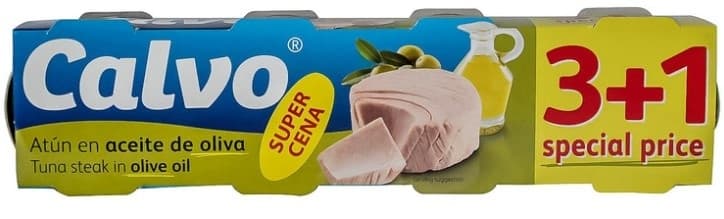 TUNA U MASLINOVOM ULJUCALVO 4X80GR-slika