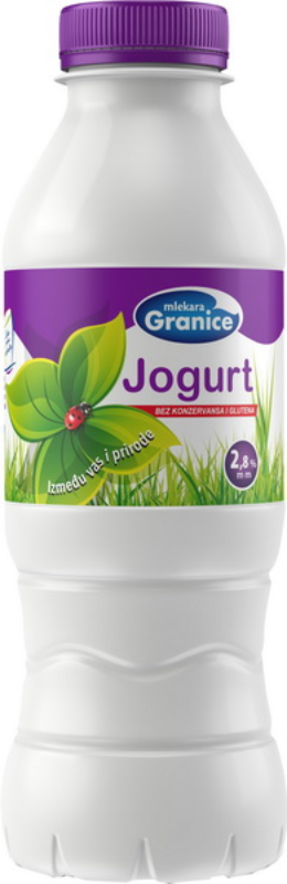 Jogurt 2.8%mm flasa Granice 500g-slika