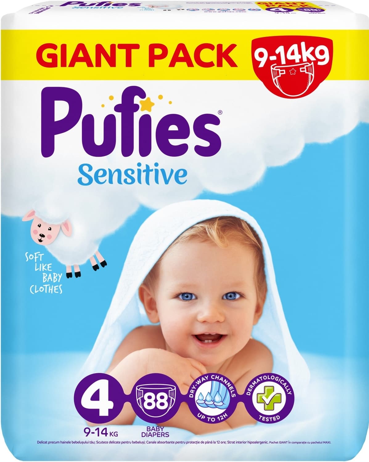 PUFIES pelene sensitive Giant Pack 4 88kom-slika