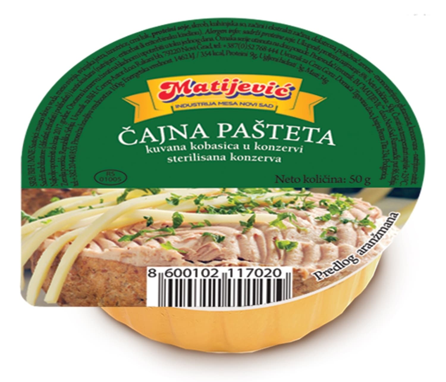 MATIJEVIĆ čajna pašteta 50g-slika