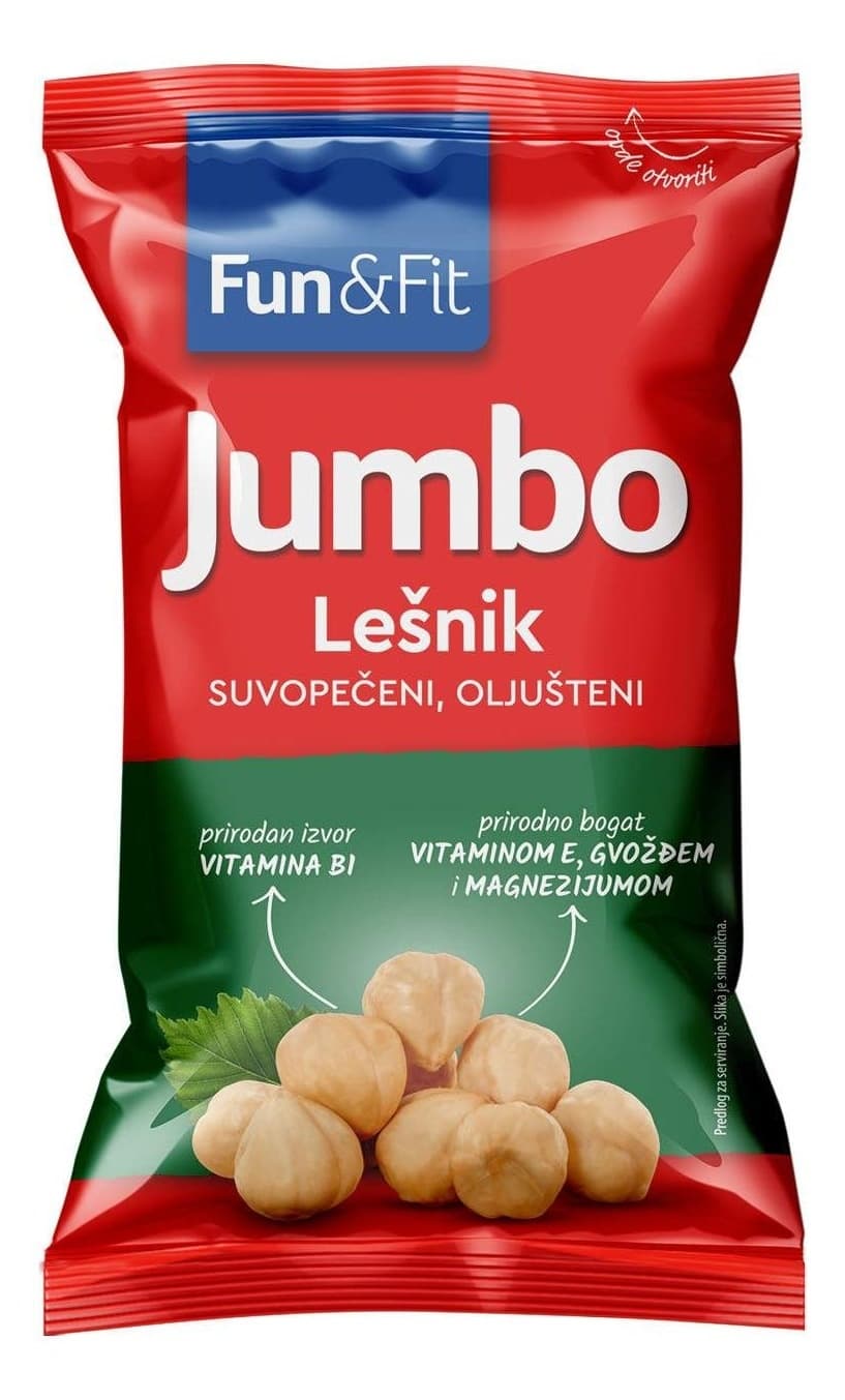 FUN&FIT Jumbo lešnik pečeni 75g-slika