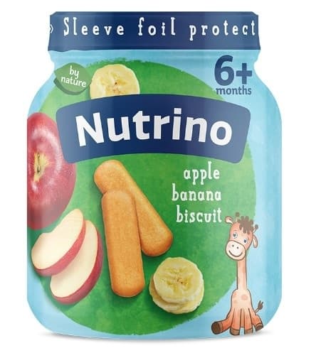 Kas.za bebe jab.i ban.i keks Nutrino125g-slika