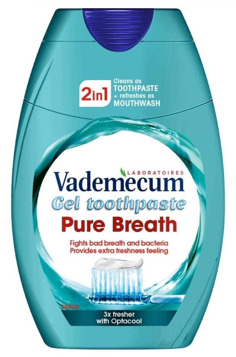 Pasta za zube VADEMECUM 2u1 Pure breath 75ml-slika
