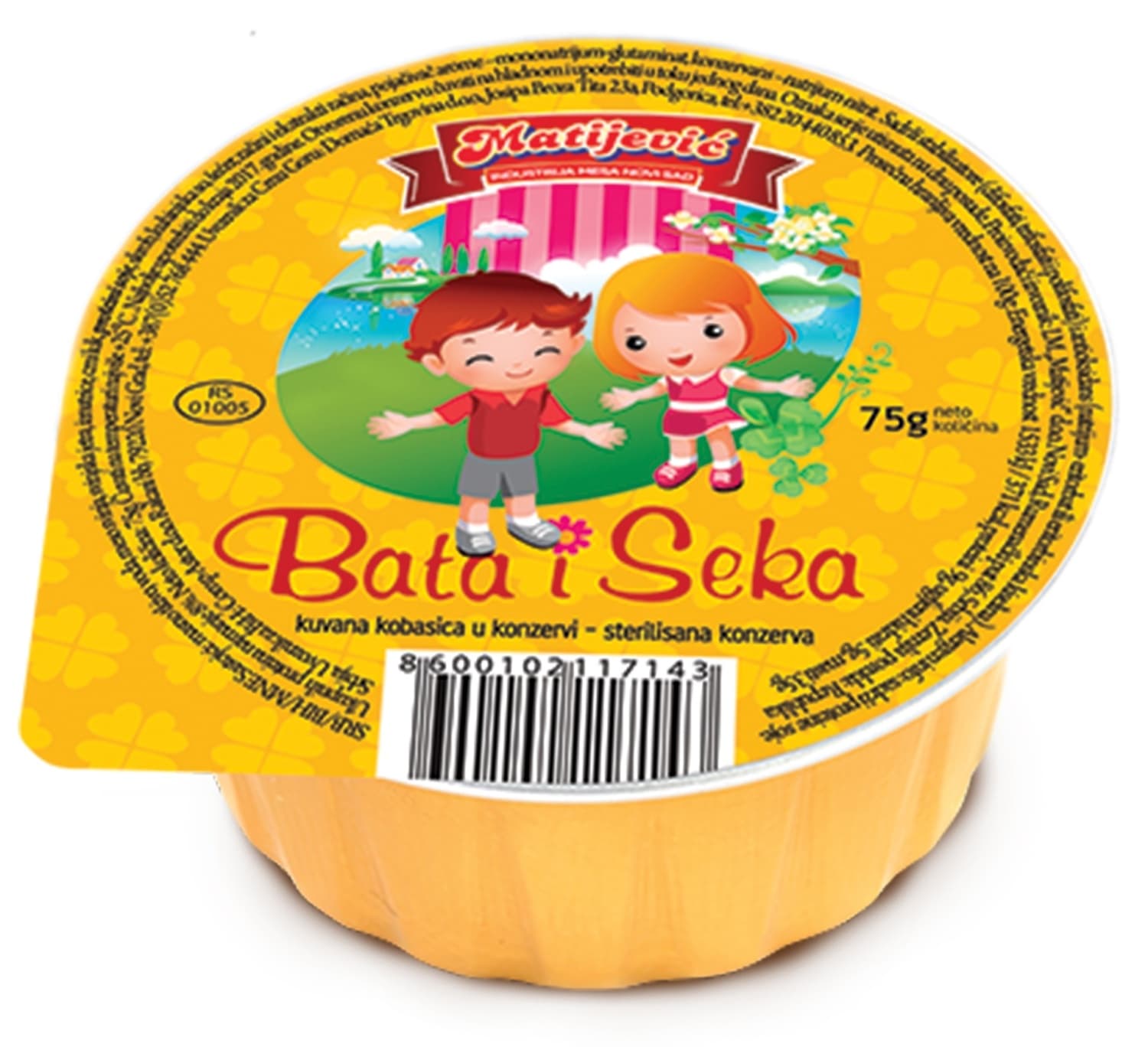 MATIJEVIĆ pašteta bata i seka 75g-slika