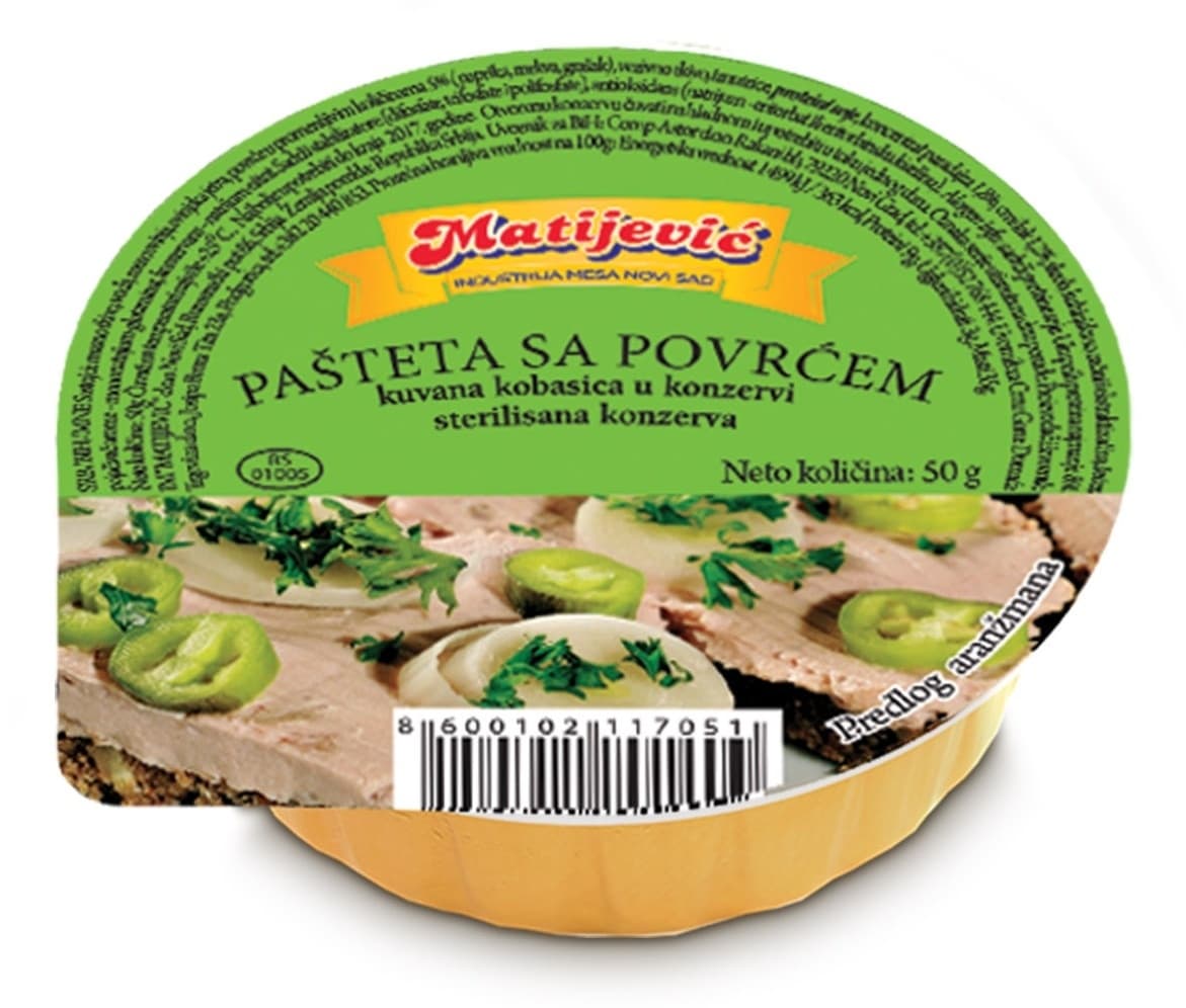 MATIJEVIĆ pašteta sa povrćem 50g-slika