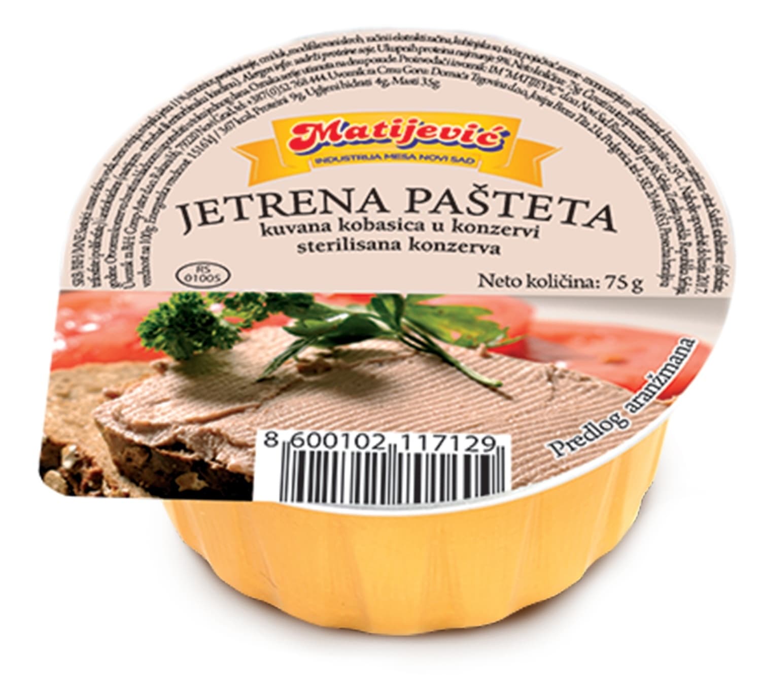 MATIJEVIĆ pileća pašteta 75g-slika