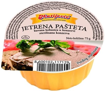 MATIJEVIĆ jetrena pašteta 75g-slika