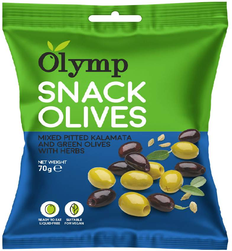 Miks zelene i kalamata masline 70g-slika