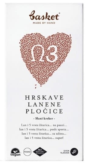 Hrskave lanene plocice Basket 100g-slika