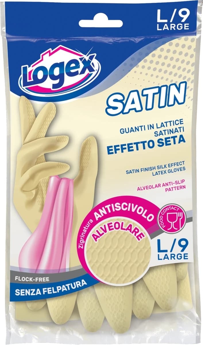 LOGEX SATIN GUMENE RUKAVICE L-slika