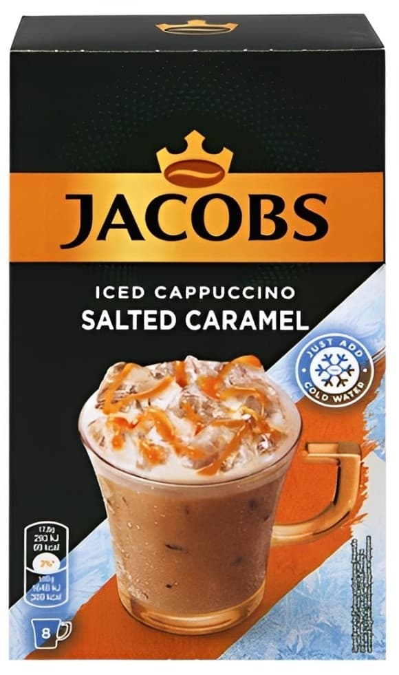 Instant kafa JACOBS iced cappucino salted caramel 8x17,8g-slika
