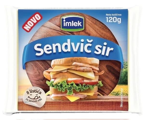 SIR SENDVIČ LISTIĆI 120G IMLEK-slika