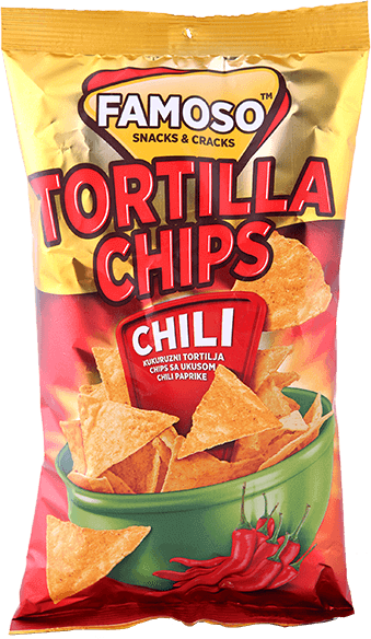 TORTILJA ČIPS FAMOSO 150G CHILI-slika