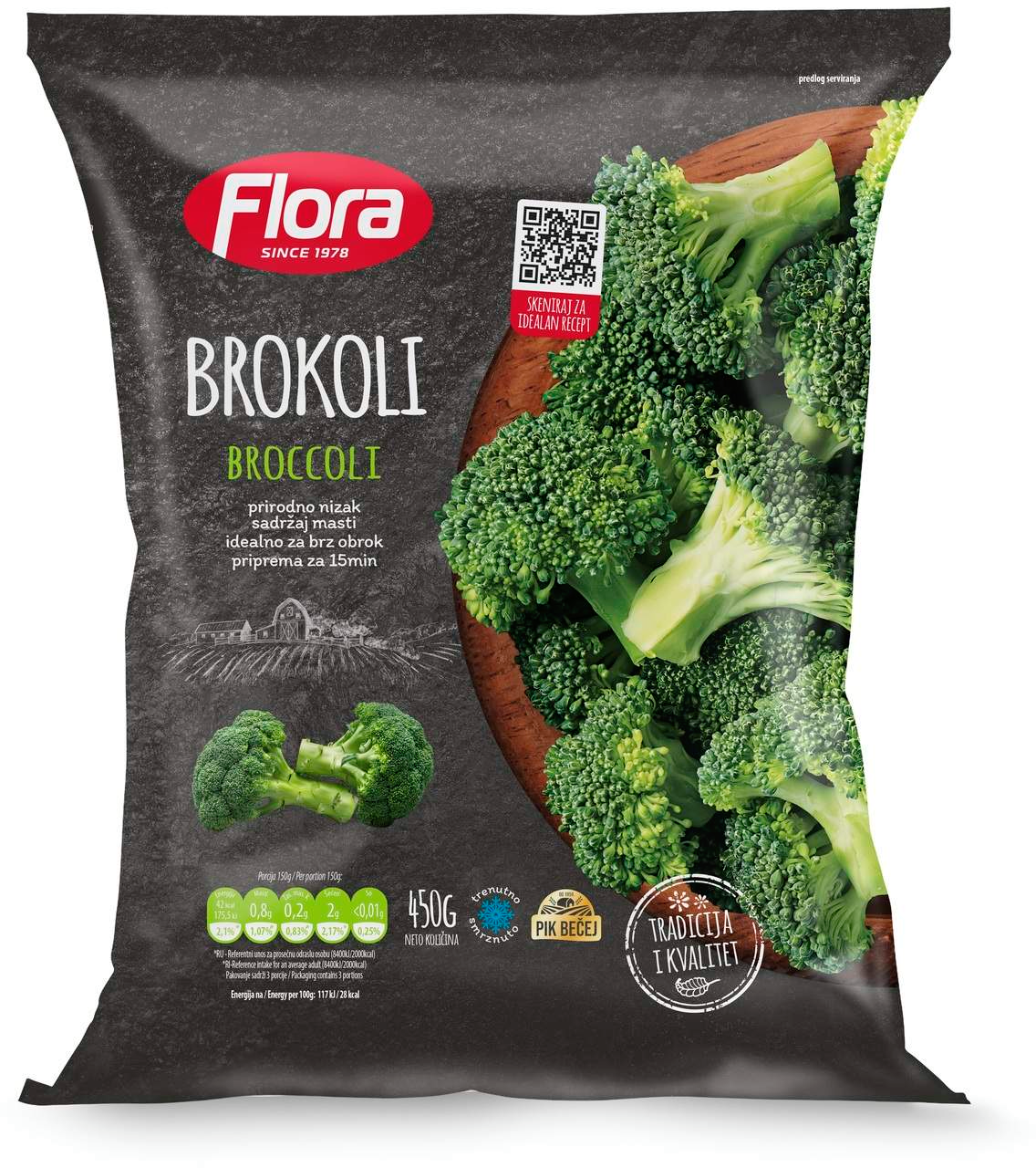 BROKOLI 450G FLORA-slika