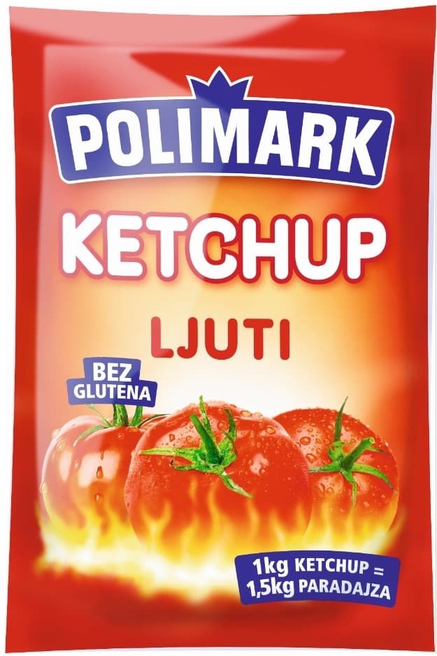 Kečap POLIMARK ljuti kesica 90g-slika
