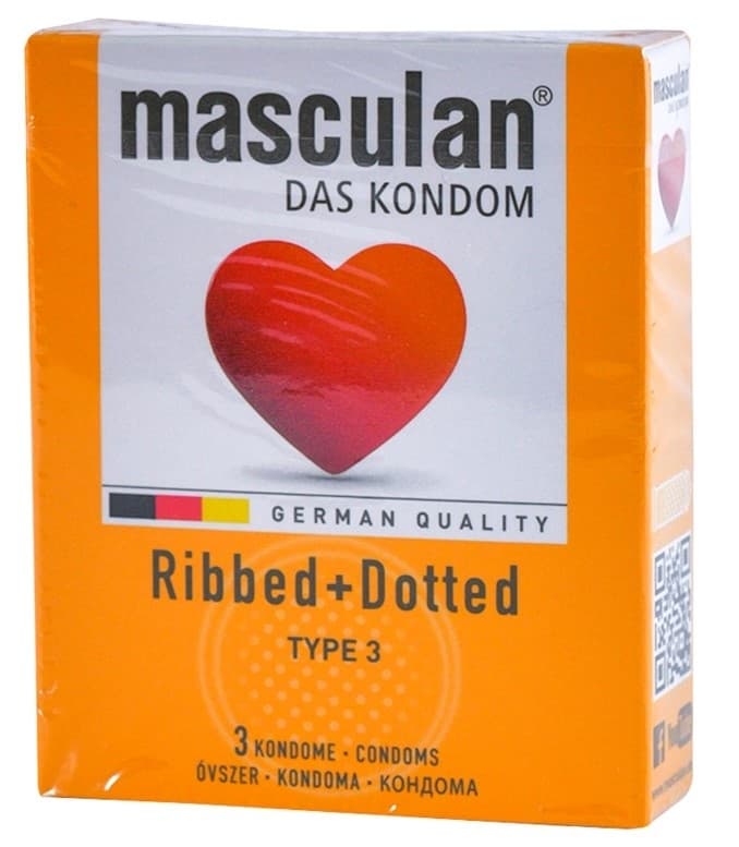 Prezervativ MASCULAN tip3 ribbed 3kom-slika
