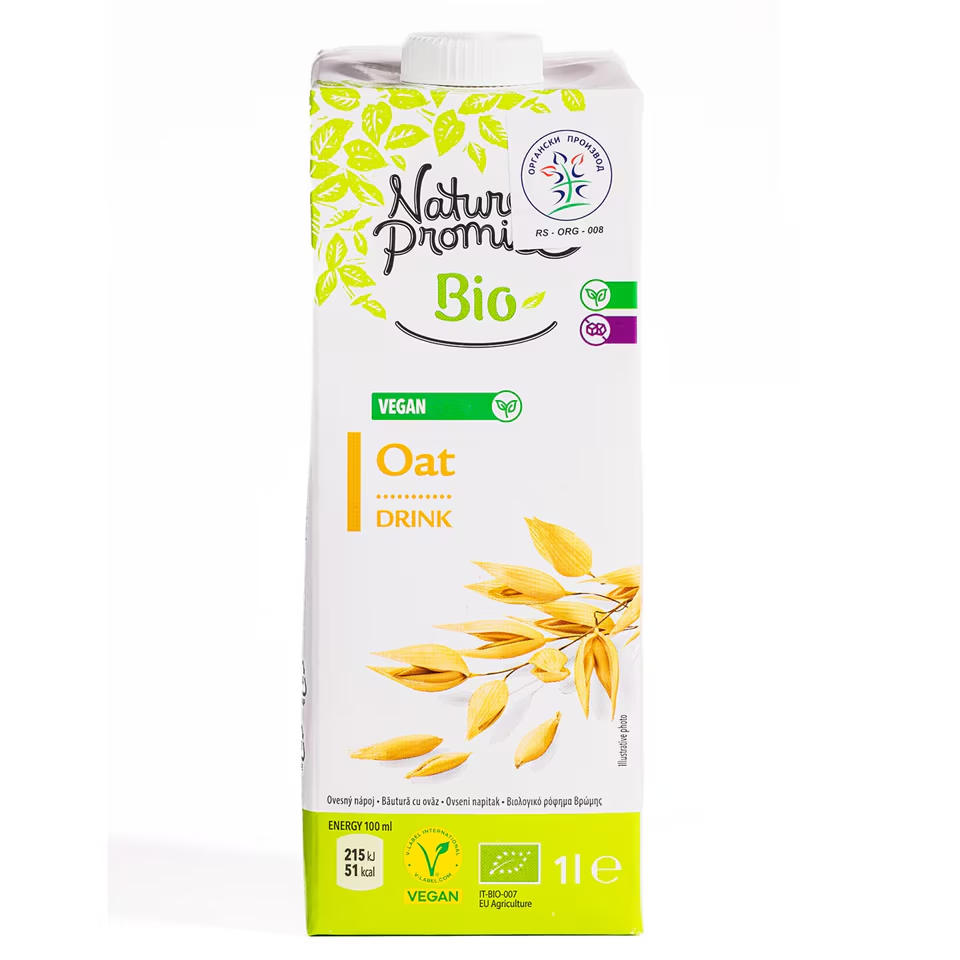 NATURE'S PROMISE Bio ovseni napitak 1l-slika