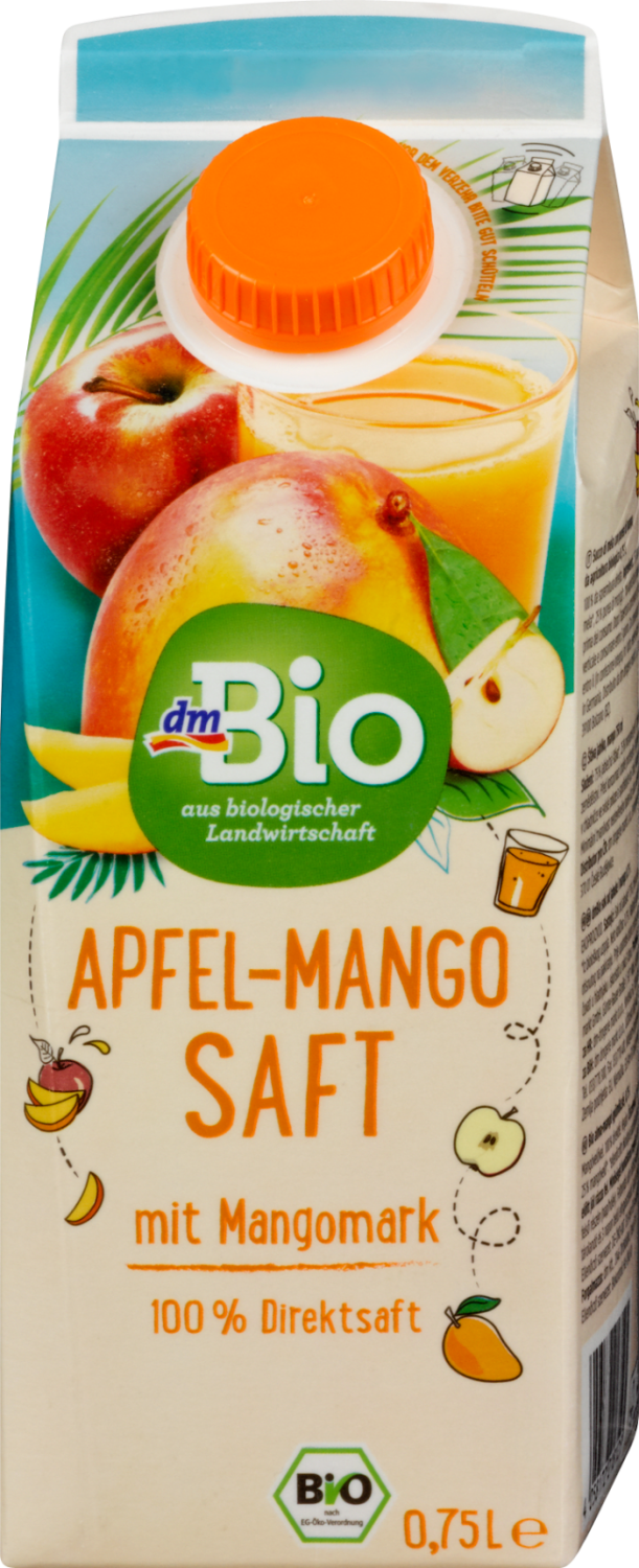 Voćni sok DM BIO jabuka mango 100% 750ml-slika