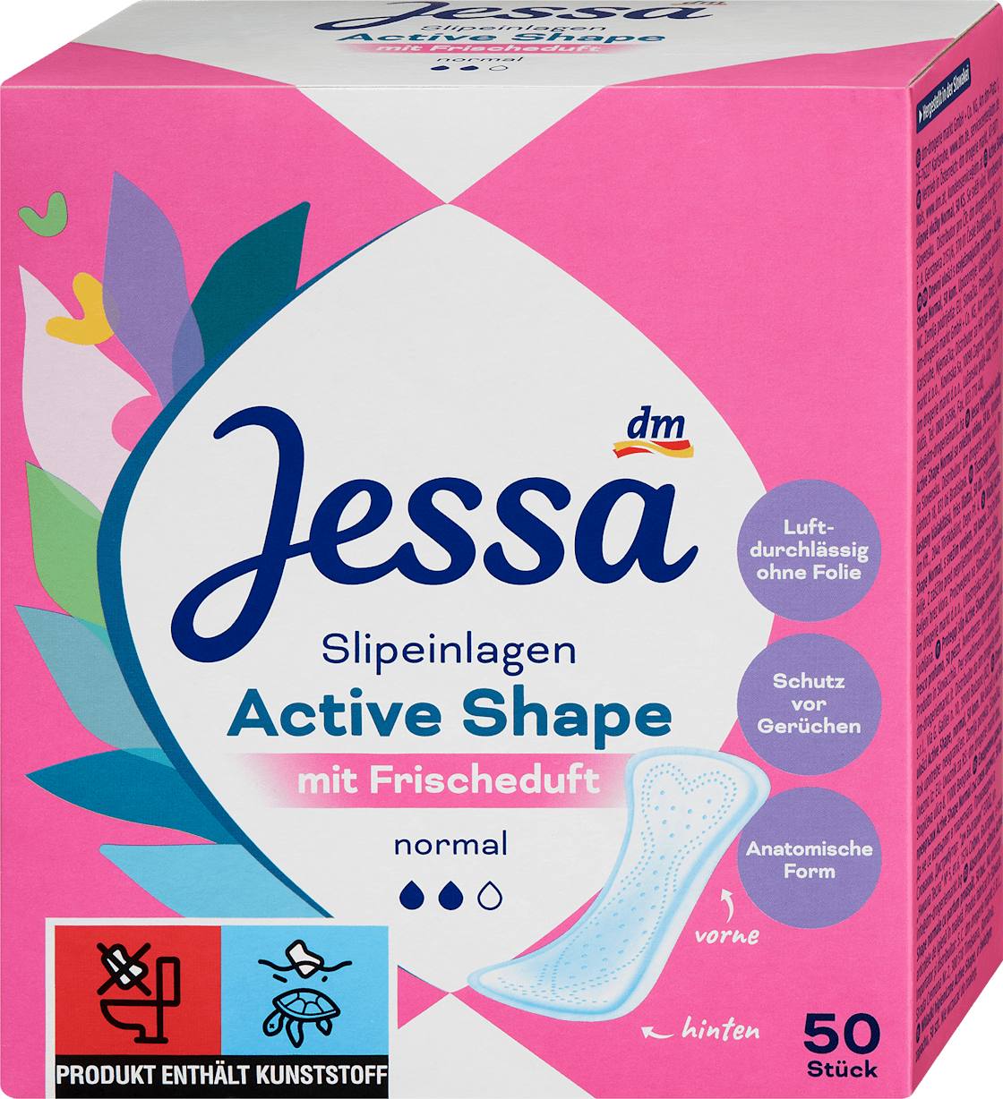 JESSA Active shape dnevni ulošci sa mirisom normal 50kom-slika