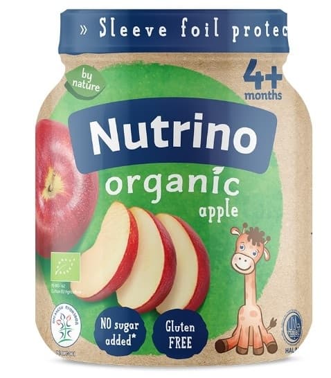KAŠICA ORGANIC JABUKA 125G NUTRINO-slika
