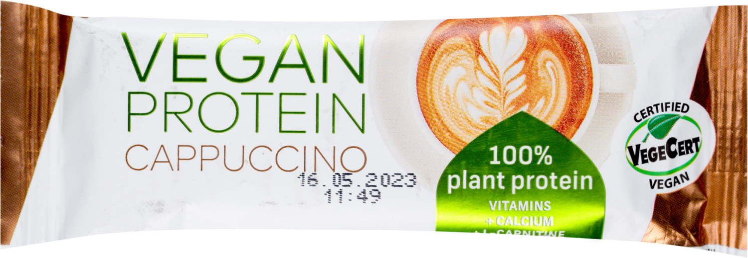 TEKMAR proteinski bar cappuccino vegan 40g-slika
